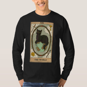 Camiseta Tarjeta Tarot El Gato Negro Mundial En La Tierra G