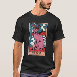 Camiseta Tarjeta Tarot El Gráfico Oculto De Gato Diablo Y S