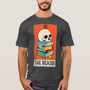 Camiseta Tarjeta Tarot El Lector Oculta Leer Libros Mucho M