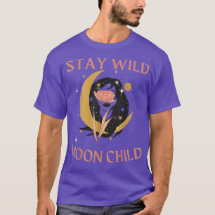 Camiseta Tarjeta Tarot Estética Bruja Celeste Stay Wild Mo