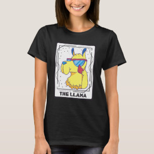 Camiseta Tarjeta Tarot Guay Llama Mystical Cards Magic