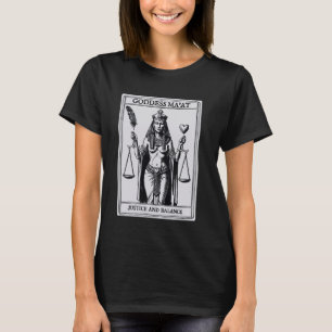 Camiseta Tarjeta Tarot kemética a diosa egipcia antigua