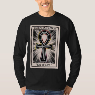 Camiseta Tarjeta Tarot Kemético Antiguo Egipto Egipcio Ankh