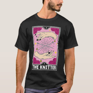 Camiseta Tarjeta Tarot Knitter de punto
