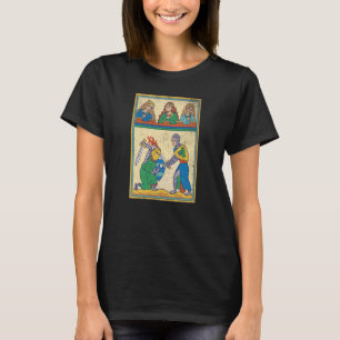 Camiseta Tarjeta Tarot Medieval Fight Retro Vint medieval G