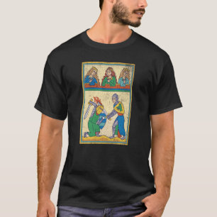 Camiseta Tarjeta Tarot Medieval Fight Retro Vint medieval G