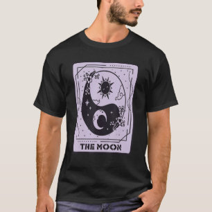 Camiseta Tarjeta Tarot Moon Y Sun Tarjeta Mystical Occult M