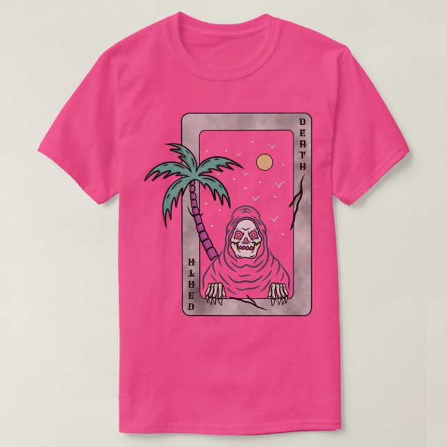 Camiseta Tarjeta y cráneo (Diseño del anverso)