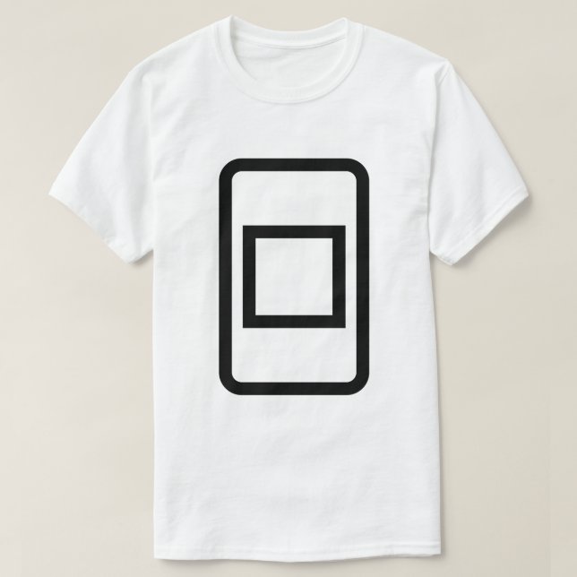 Camiseta Tarjeta Zener | Plaza hueca (Diseño del anverso)