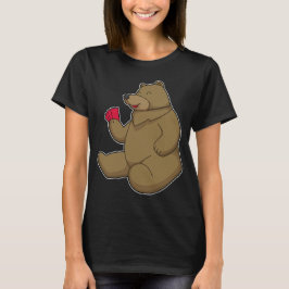 Camiseta Tarjetas de Bear Poker