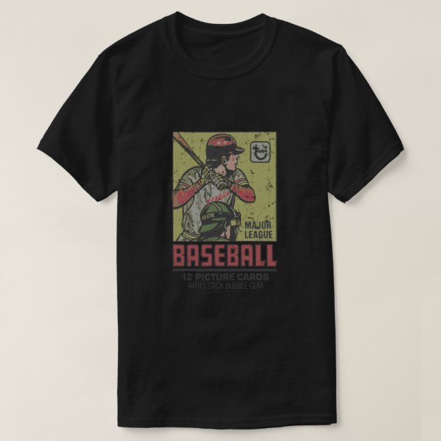 Camiseta Tarjetas de béisbol 1 esenciales (Diseño del anverso)