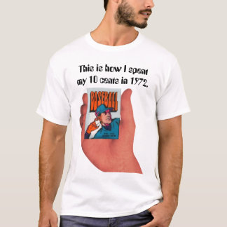 Camiseta Tarjetas de béisbol que compré (1972)
