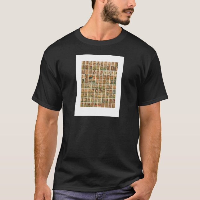 Camiseta Tarjetas de béisbol, vintage (Anverso)