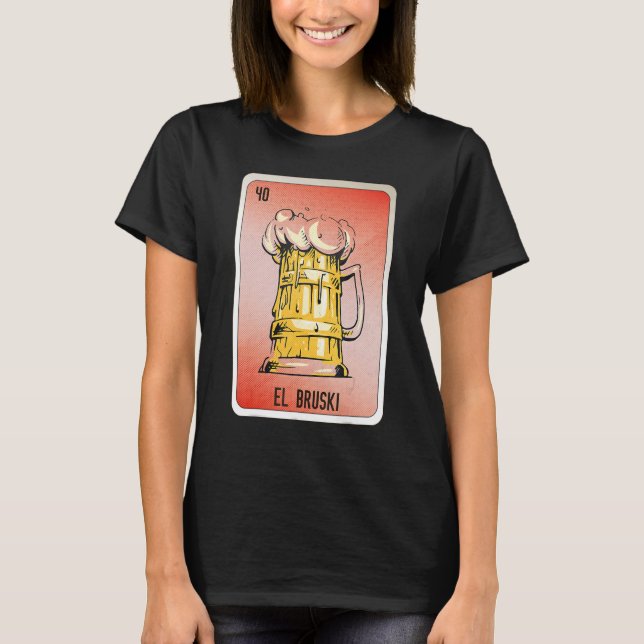 Camiseta Tarjetas de bingo de jerga jerga mexicana de EL Br (Anverso)