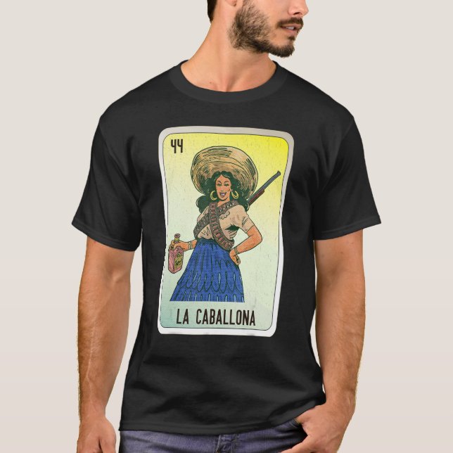 Camiseta Tarjetas de bingo de jerga jerga mexicana La Cabal (Anverso)