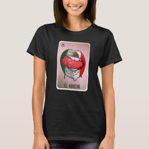 Camiseta Tarjetas de bingo de jerga mexicana de jerga para