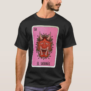 Camiseta Tarjetas de Bingo de Lotería de El Satanas con jer