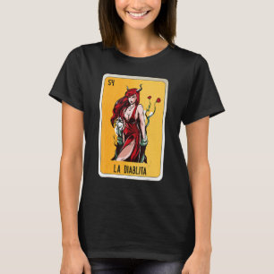 Camiseta Tarjetas de Bingo de Lotería de La Diablita con je