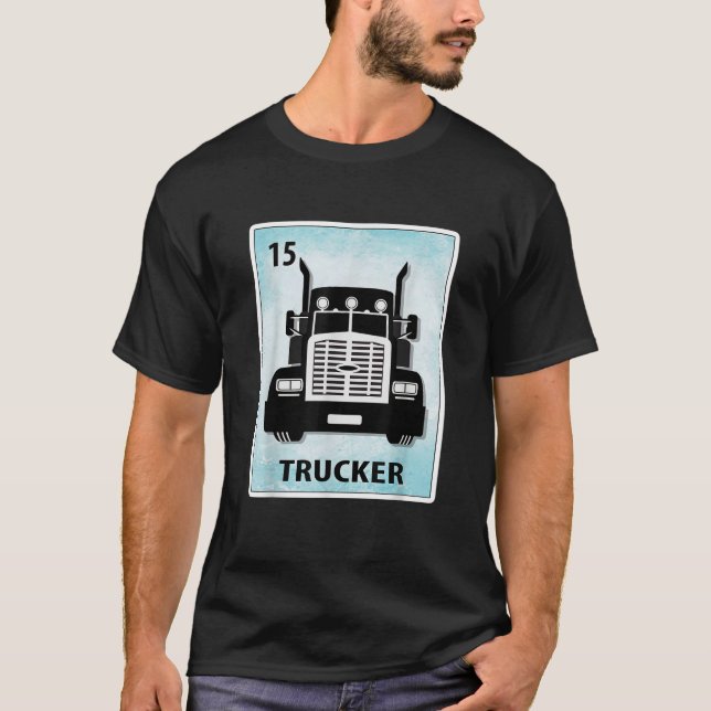 Camiseta Tarjetas de camionero mexicano (Anverso)