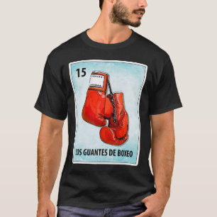 Camiseta Tarjetas de guantes mexicanos de boxeo Los Guantes