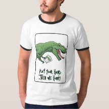 Tarjetas de juego de cartas de dinosaurios T-Rex