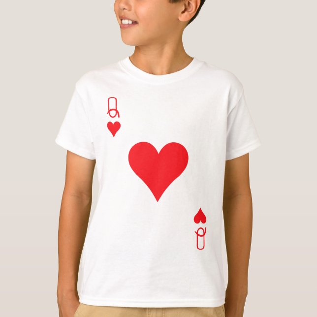 Camiseta Tarjetas de la Reina del Corazón San Valentín de l (Anverso)