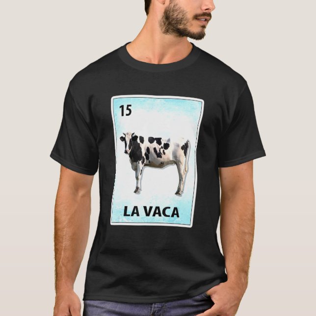 Camiseta Tarjetas de La Vaca Mexicana (Anverso)