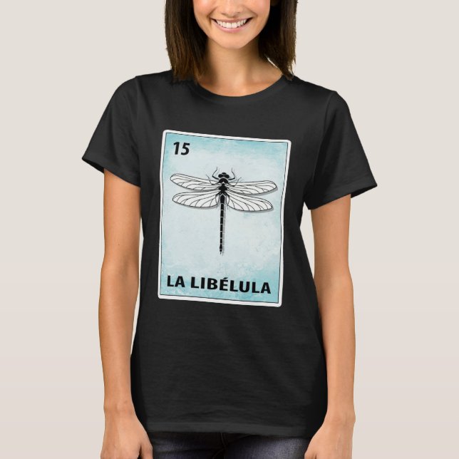 Camiseta Tarjetas de Libélula Mexicana La Libelula (Anverso)