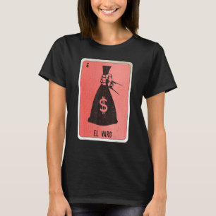 Camiseta Tarjetas de lotería de bingo de jerga mexicana de