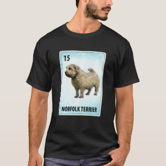 Camiseta Tarjetas de perro mexicanas Norfolk Terrier