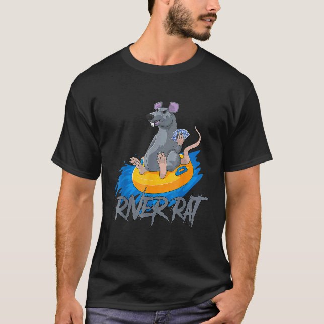 Camiseta Tarjetas de póker Texas Hold Em River Rat Casino (Anverso)