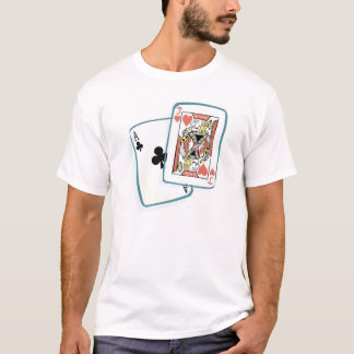 Camiseta Tarjetas de póquer Ace y Jack