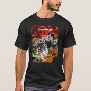 Camiseta Tarjetas de póquer para jugar al gato