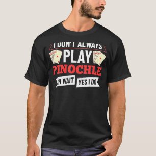Camiseta Tarjetas de reglas de juego de Pinochle Doble punt