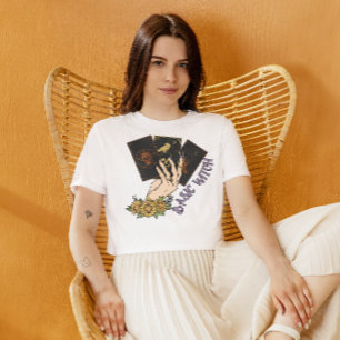 CAMISETA TARJETAS DE TAROT DE MANO DE HALLOWEEN   BASURA