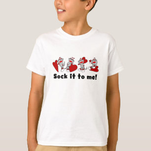 Camiseta Tarjetas del día de San Valentín del mono del