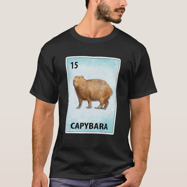 Camiseta Tarjetas mexicanas Capybara (Anverso)