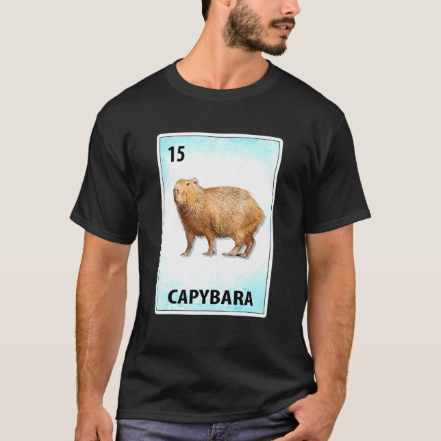 Camiseta Tarjetas mexicanas Capybara (Anverso)