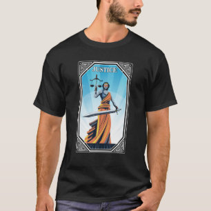 Camiseta Tarjetas Tarot - Justicia - Rey - Occulto - Fortun