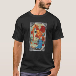 Camiseta Tarjetas Tarot - Tower - Occult - Fortune Teller -