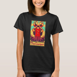 Camiseta Tarot Art Gaming Tee La Consola Gamer Retro Vinta