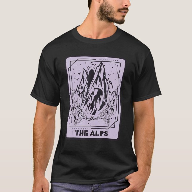 Camiseta Tarot Card Alpes Mystical Cards Edelweiss Mountain (Anverso)