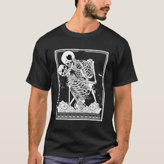 Camiseta Tarot Card Astrología Skeleton Skull Horror