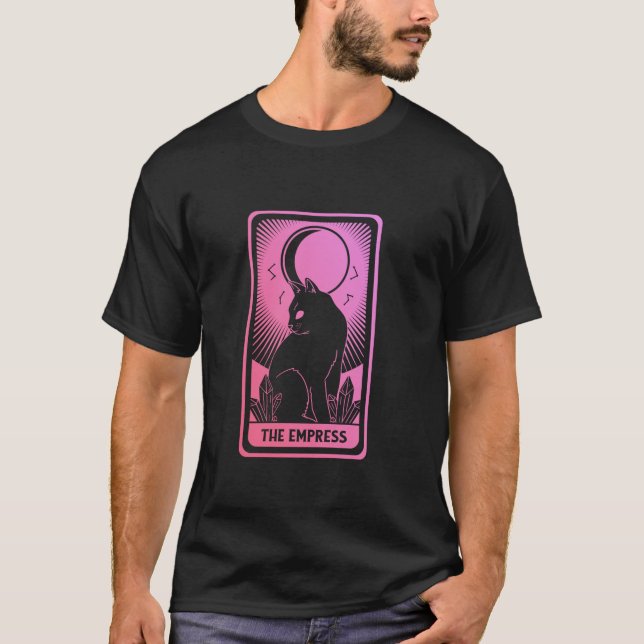 Camiseta Tarot Card Cat Mujeres Míticas Moon Ocultan El Vac (Anverso)