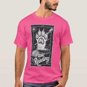 Camiseta Tarot Card Cat Paw Leyendo Crescent Moon Cat Lover