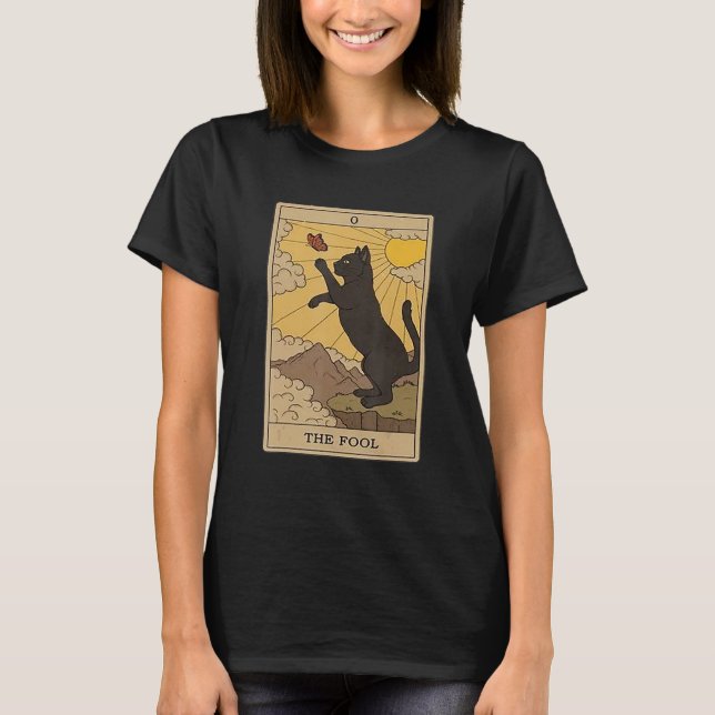 Camiseta Tarot Card Cat  The Fool (Anverso)