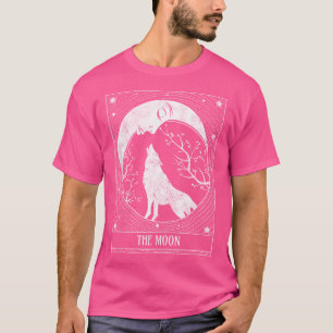 Camiseta Tarot Card Dolor Crescent Moon And Wolf