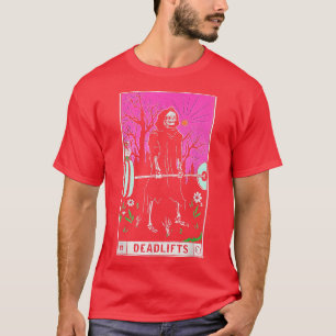 Camiseta Tarot Card Graciosa Gym Deadlifts de entrenamiento