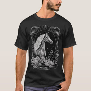Camiseta Tarot Card La Estética De La Bruja De Los Caballos