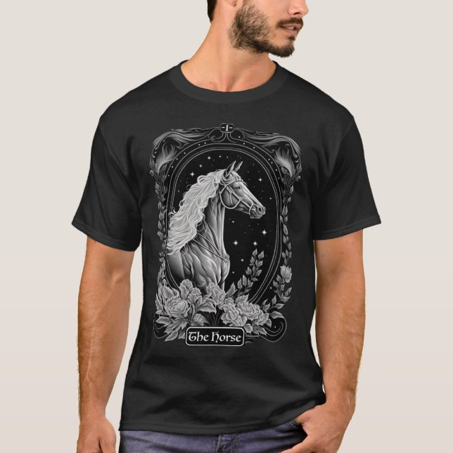 Camiseta Tarot Card La Estética De La Bruja De Los Caballos (Anverso)